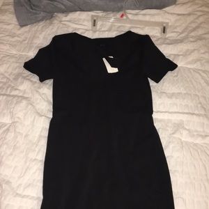 Black dress with choker